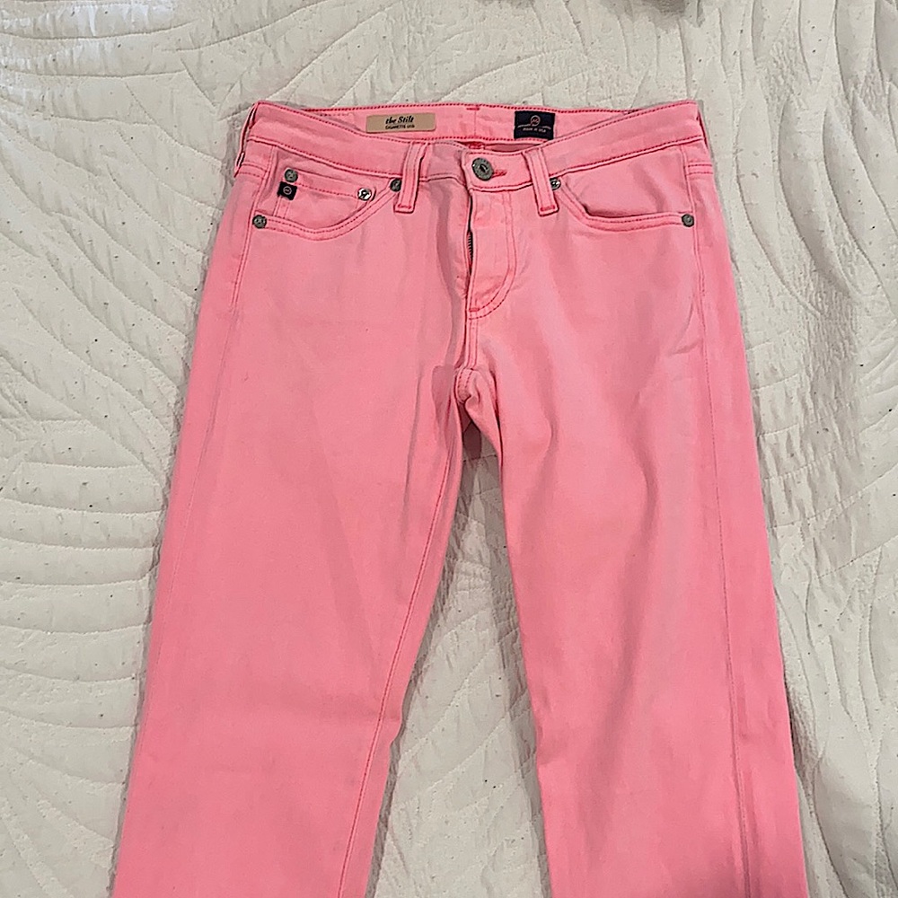 Ag the Stilt cigarette leg, sz 26R, pink